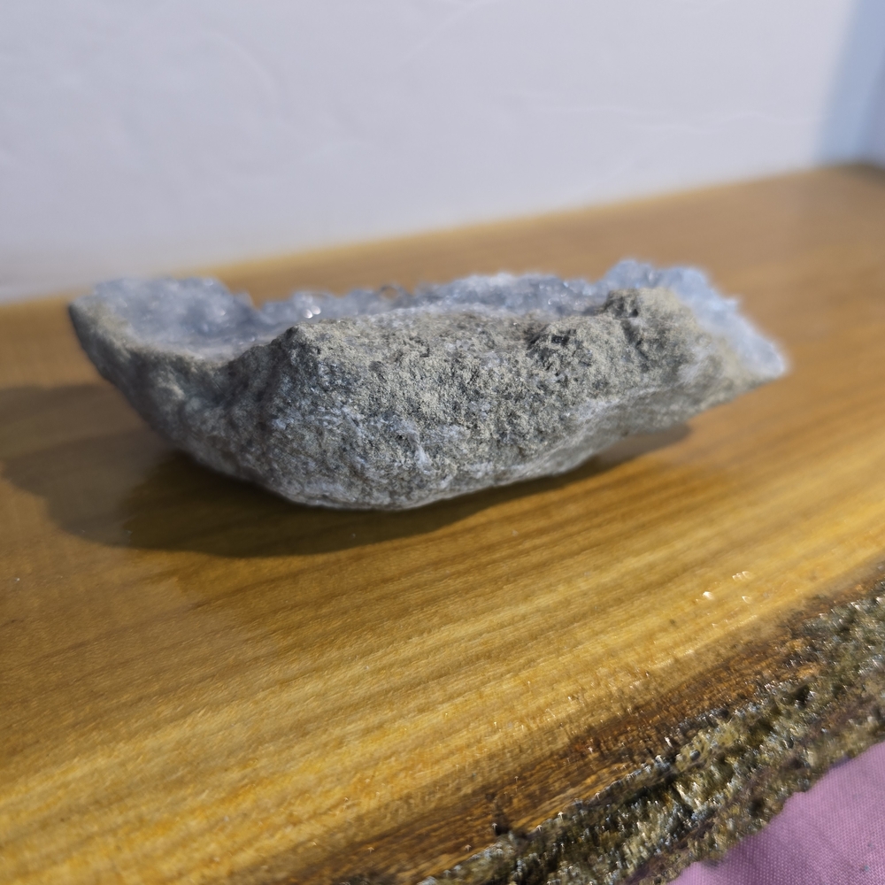 Natural Blue Celestite  Crystal Geode - Picture 4 of 5
